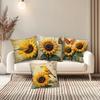Vintage Sunflower Bird Pattern Pillow Cover Decorative Cushion Cover Home Decor Sofa Living Room Bedroom Farmhouse Nature Rustic