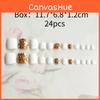 Stylish J-22 White Mica Toe Nail Sticker Set With Removable Design