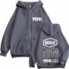 Band Morat Yem Ya Es Manana Tour  Print Zipper Hoodie Men Women Hip-hop Tops Winter Loose Casual Vintage Zip Up Jacket