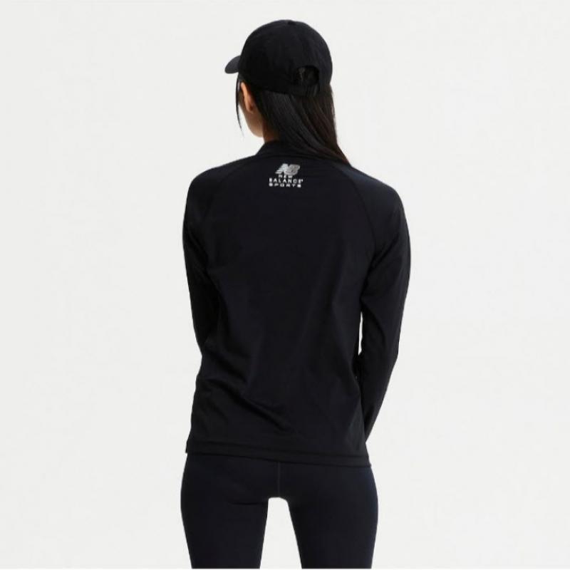 New Balance Kqj Nbmde22613 19 Common Basic Zip Up Rash Guard  Standard