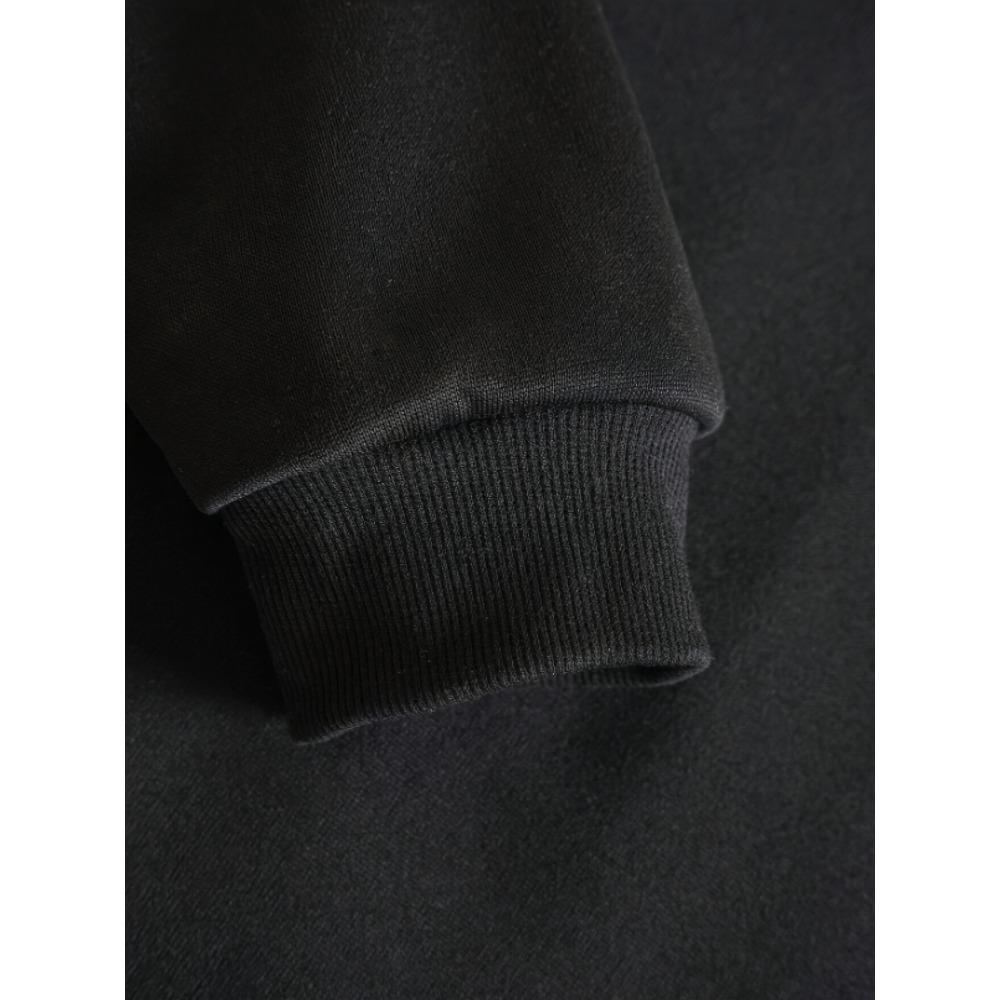 Men's Casual Gothic Printed Zipper Hooded Warm Sportswear Suitable for Autumn and Winter