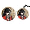 Heaven Official's Blessing Hua Cheng Keychain Set: Badge, Laser Ticket, Postcard, Bookmark - Anime Fan Gift