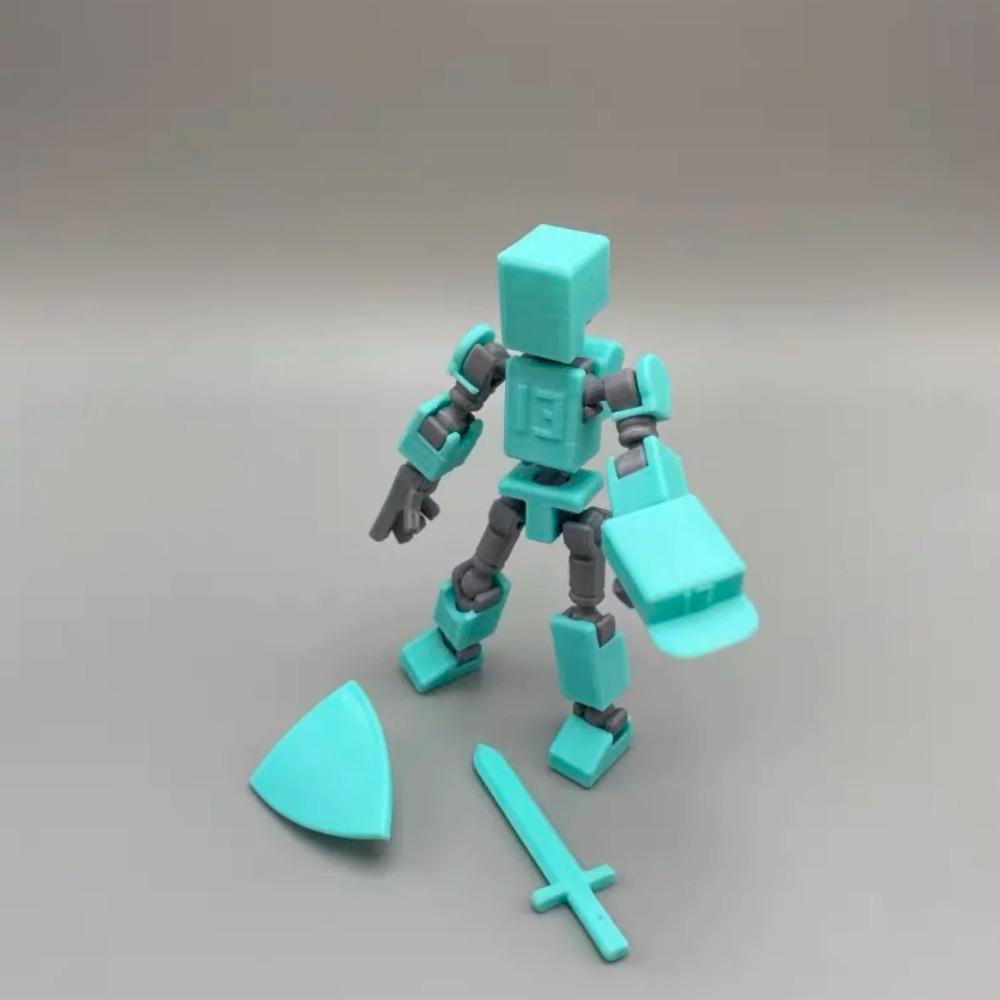 Multi-Jointed Movable Shapeshift Robot Lucky 13 Figure Toys 3D Printed Mannequin Dummy Figure Kids Adults Parent-children Game