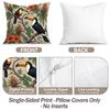 1/4pcs Toucan Flower Cushions Pillowcase Polyester Cushion Cover Throw Pillow Pillowcover Home Car Sofa Decor