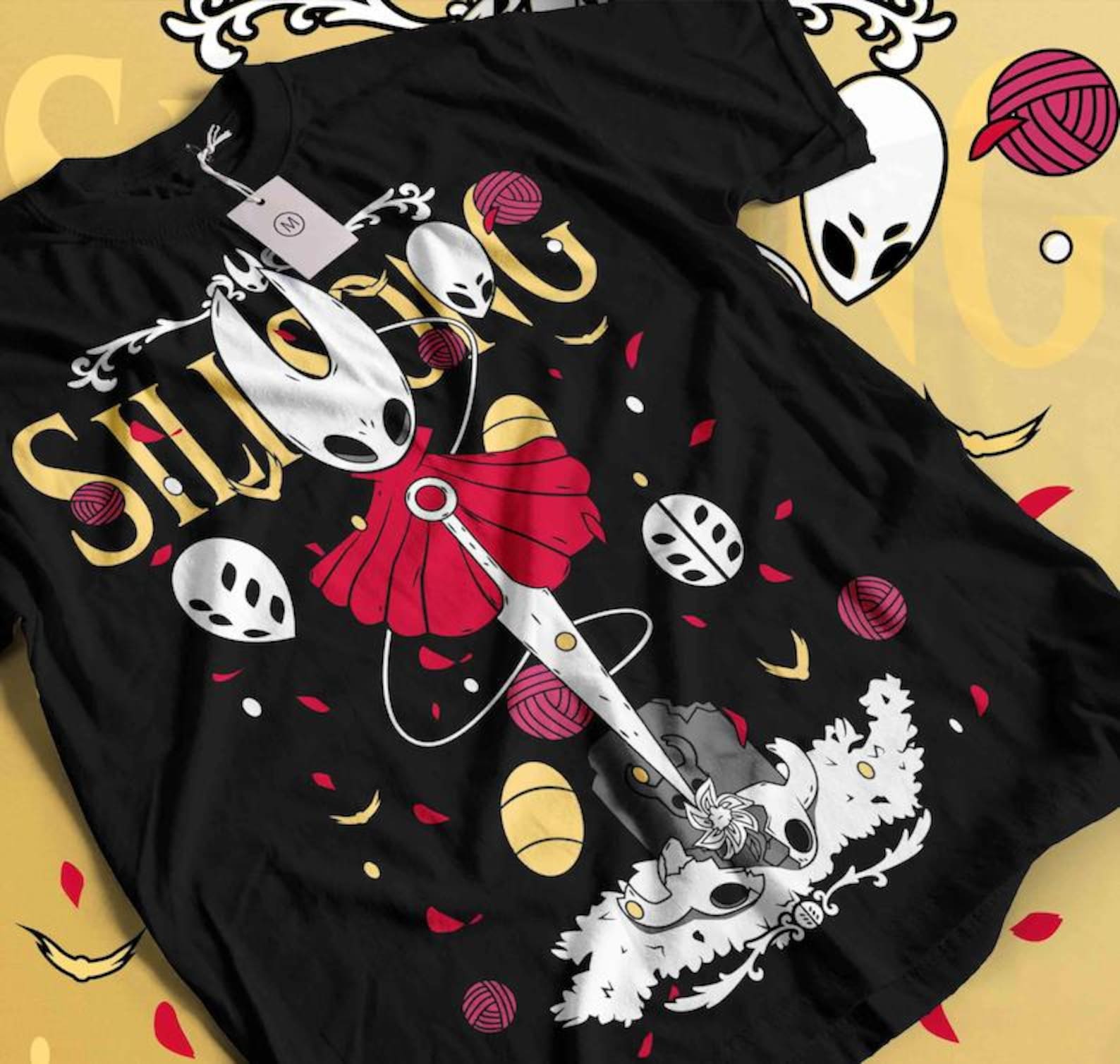 Unisex Hollow Knight Gaming T-Shirt, Indie Shirt, gift for gamer M