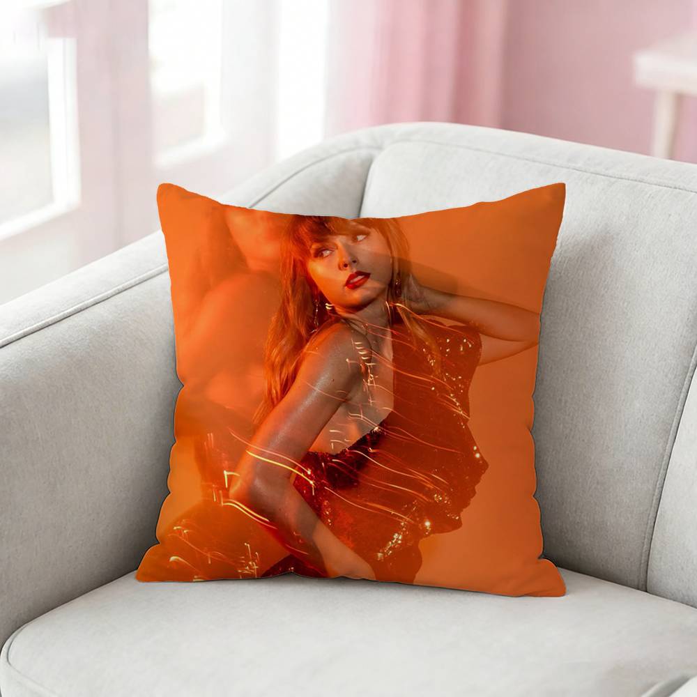 

TS The Life of a Showgirl Pillow Case Pattern Printed Pillowcase For Living Room Sofa Cushion Cover 30x30cm