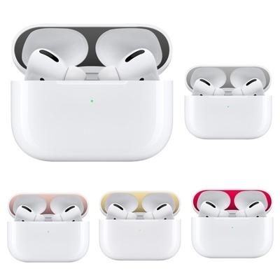 Metal Dust Guard Earphone Charging Box Sticker Decal Protector for Airpod-s Pro