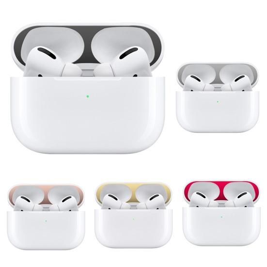 Metal Dust Guard Sticker Decal Earphone Charging Box Protector for Airpod-s Pro