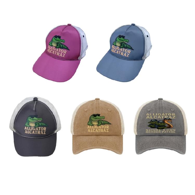 Stylish Unisex Alligators Hat Comfortable Baseball Cap For Men Women Polyester Hat Outdoor Adventures Daily Commute
