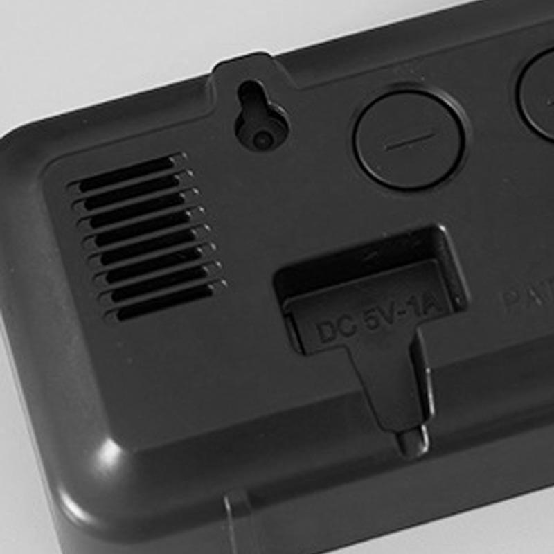 Mirror Large Digital LED Clock Home Electronic Alarm Clock Large Screen Plug In Clock Wall Mounted