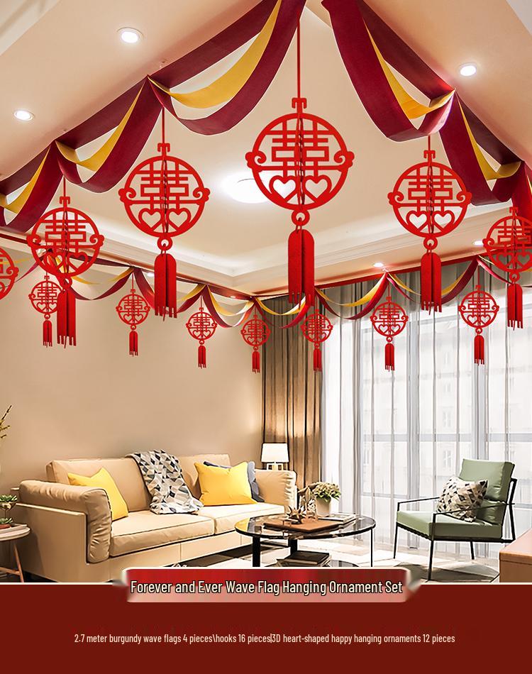 Wedding Room Decoration Set for Bride and Groom's New Home