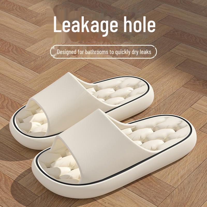 2024 Neslystančios EVA vyriškos šlepetės voniai - Tylios, kvėpuojančios, vasarinė namų avalynė.