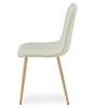 LIBRA chair - beige fabric / wood-colored legs x 2