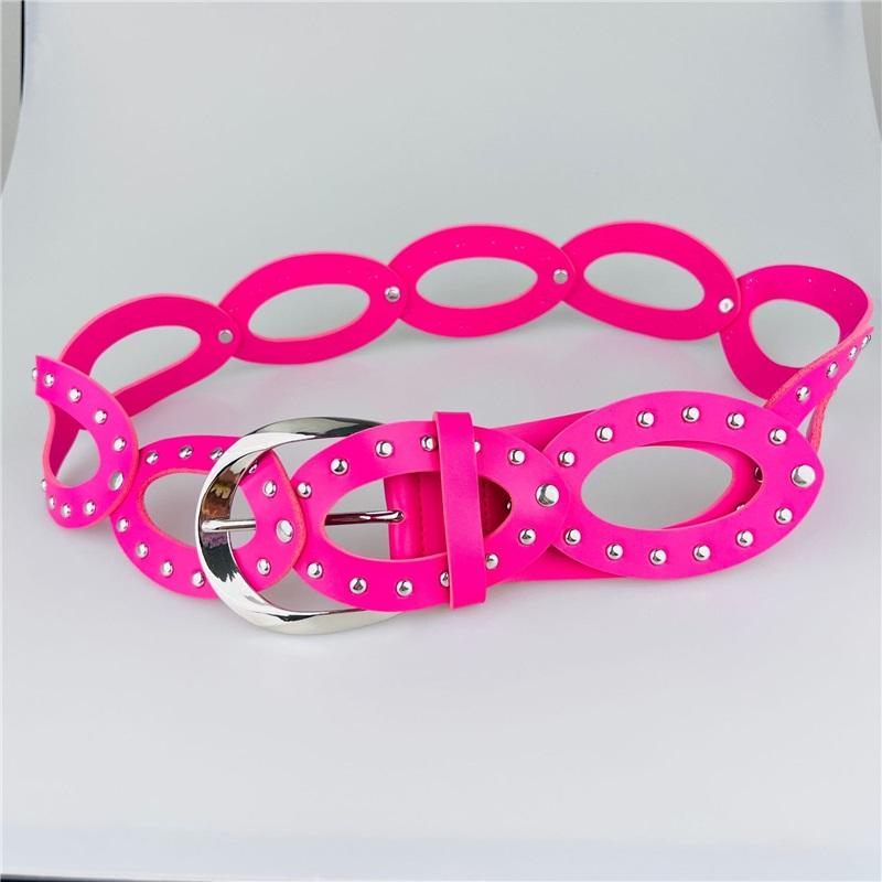 Belt Female Hundred Personality Punk 2K Alloy Rivets Wide Belt Belt Belt Belt Male Trend Prom Belt