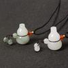Tianshan Jade Gourd Tassel Pendant - 3D Flower Design, Suitable for Sales Meetings or Livestream Gifts.