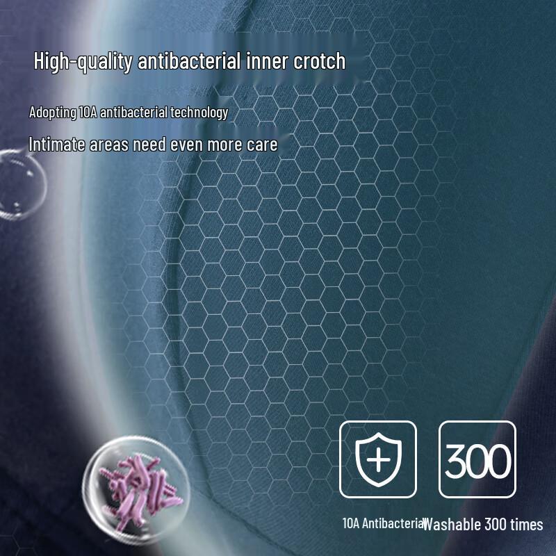 Yiershuang Men's Plus-Size Cotton Boxer Briefs 4-Pack