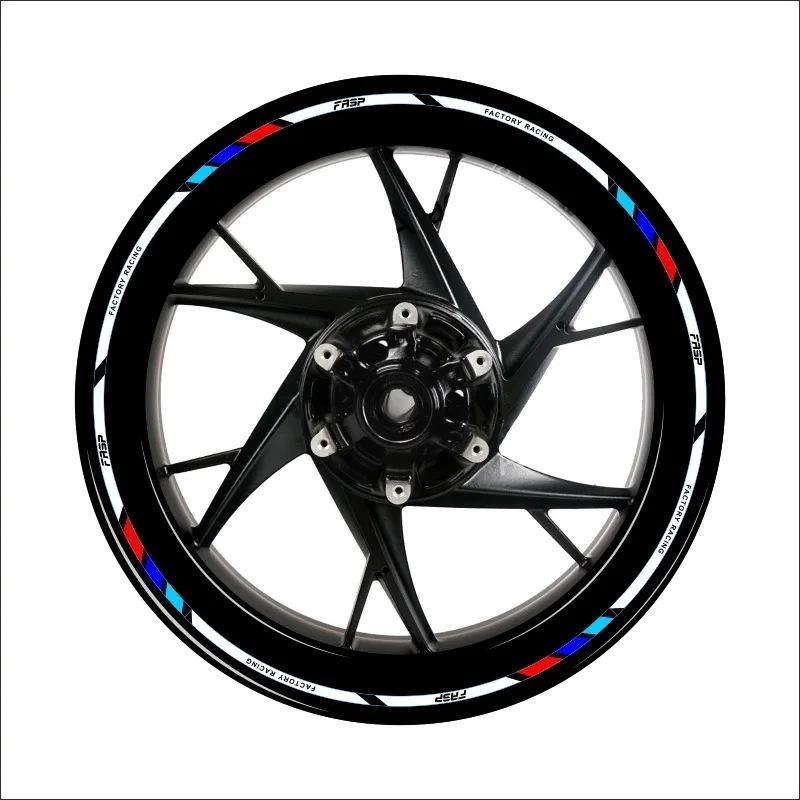 16-piece Set of Reflective Wheel Hub Stickers, Customized Wheel Hub Decorative Stickers for Car and Motorcycle Rims