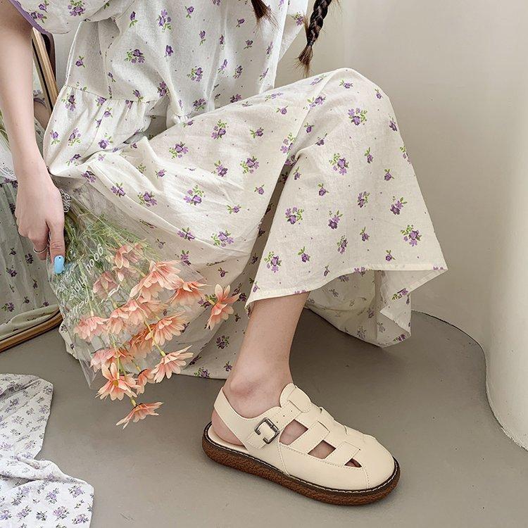Women's Toe Flat Sandals Roman Shoes
