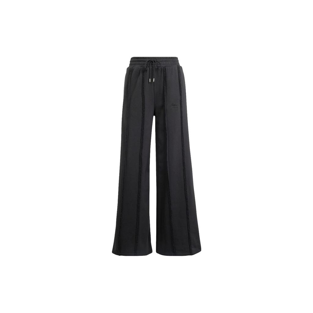 Adidas Originals Distressed Knit Sweatpants Women Bottoms Black IY9018