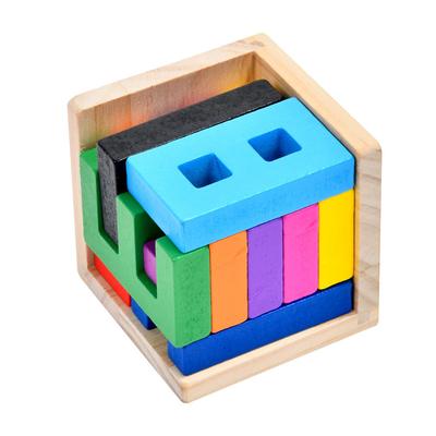 Houten Getal Blokken Wiskunde Logica Kubus Hersenkraker Magische Puzzeldoos Mind Games IQ Test voor Kinderen Educatieve Cadeaus