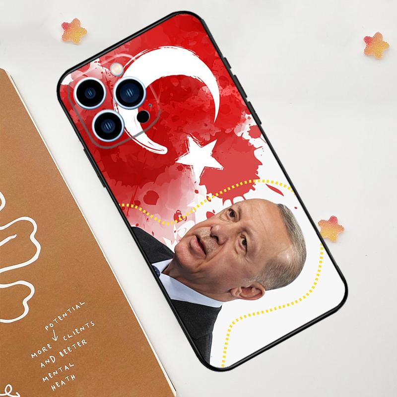 Turkey Recep Tayyip Erdogan Phone Case For iPhone 17 Pro Max 11 14 15 16 Pro Max 12 13 mini 16 Plus 16e 17 Air Funda