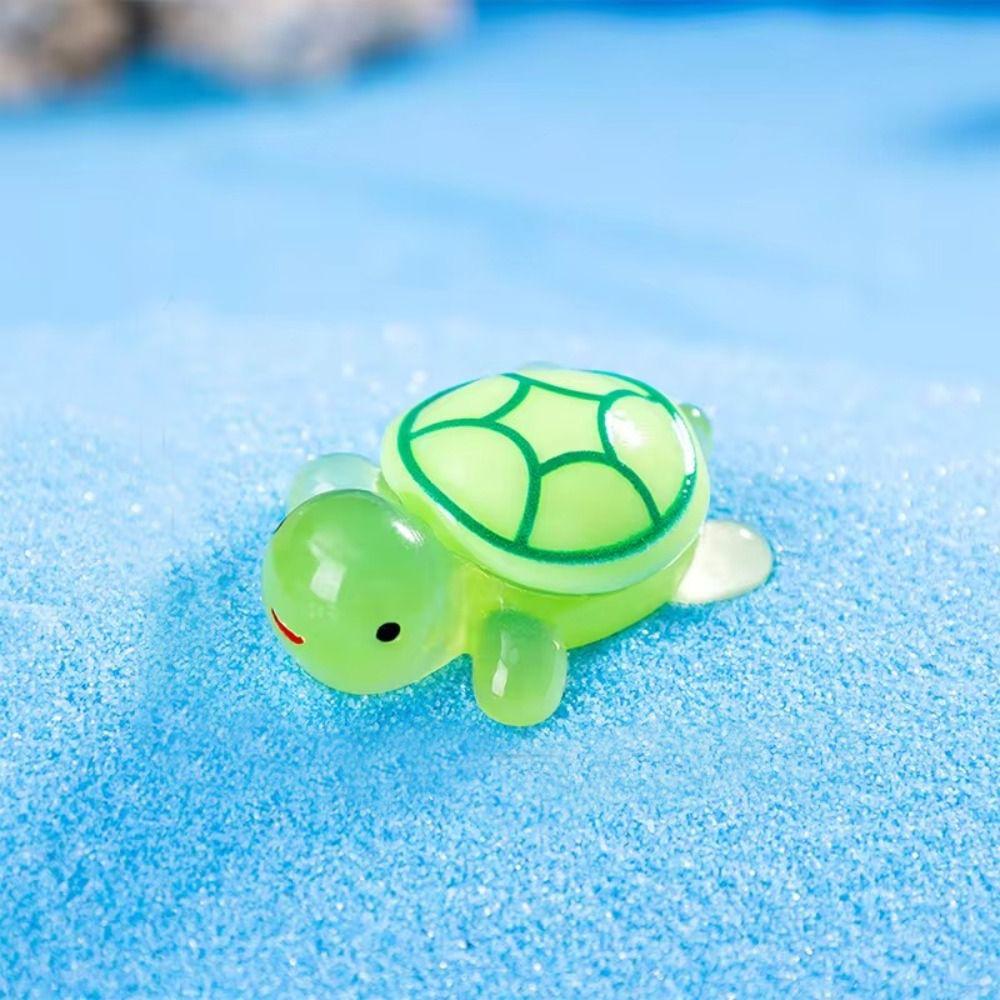 High Quality Resin Turtle Ornament Giant Cartoon Aquarium Fish Tank DIY Accessories Luminous Turtle Micro Landscape Decoration