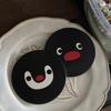 Niche Personalized Black Penguin Coaster, Creative Gift Absorbent Ceramic Coaster Coffee Coaster