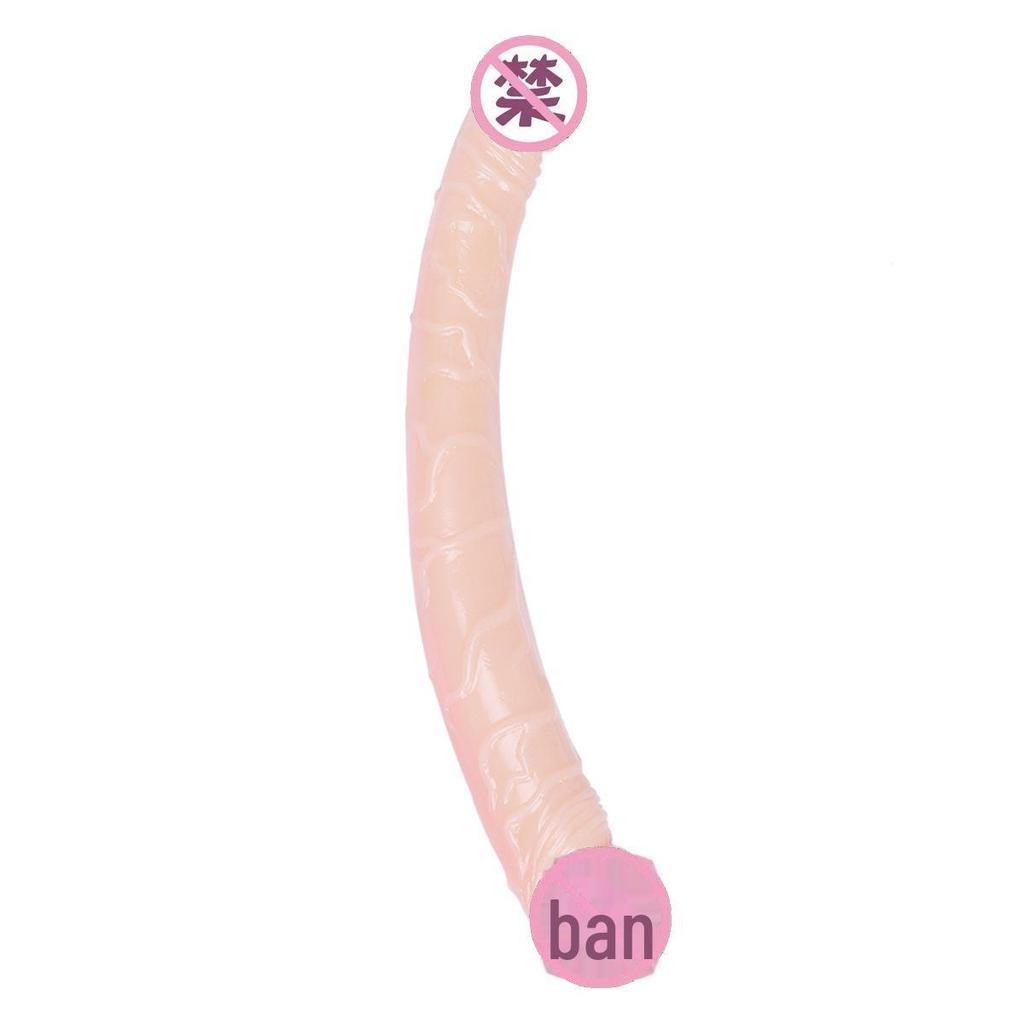 Love Translation Double-Headed Dragon Simulation Dildo: Lesbian Female Masturbator Adult Toy