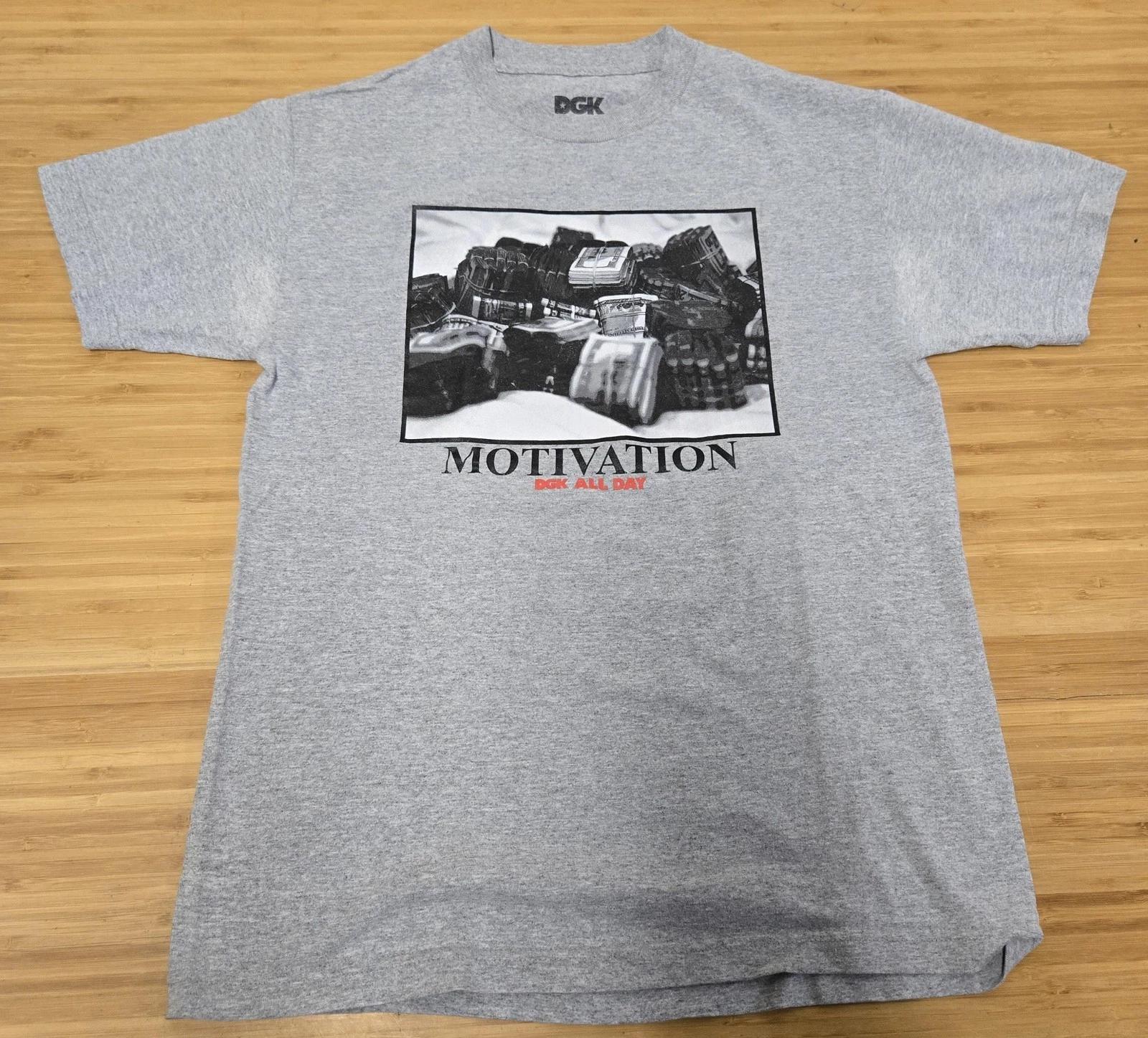 

DGK Shirt Mens Medium Gray Motivation Graphic DGK All Day Skate Tee Streetwear M
