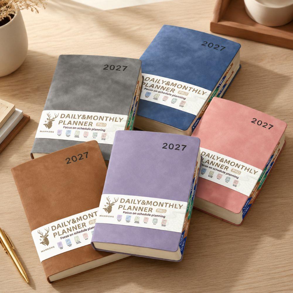 English 2027 Schedule Planner Notepad 12 Months To-do List Notebook  School Office Supplies