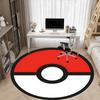 1pc Pokeball, Pokémon Office Round Area Rug, Indoor Mat Suitable For Office,Bedroom Living Room Home Decor, Room Deco A0926064