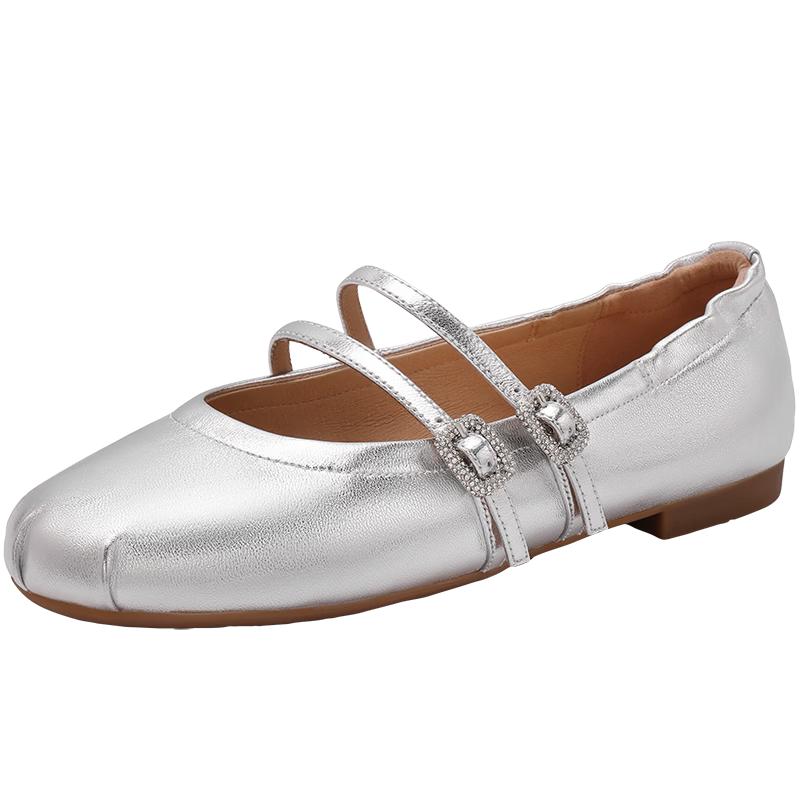 Baili Women's One-Strap Mary Jane Ballet Flats