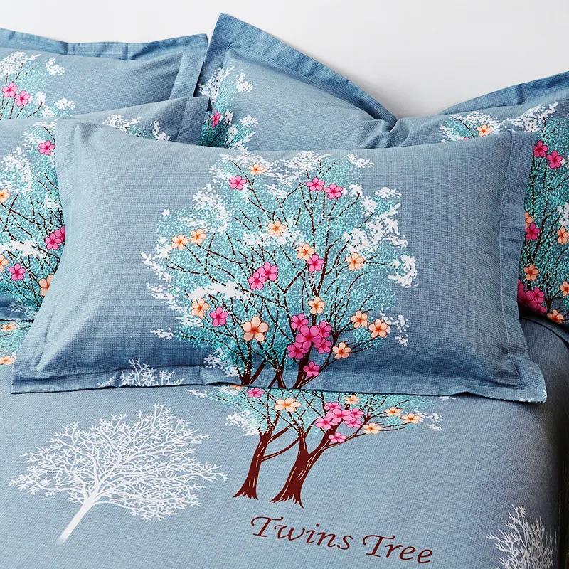 

Наволочка из 100% хлопка с принтом, утолщенная наволочка больших размеров, одноместное двуспальное постельное белье для спальни