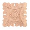 AEE4-Vintage Unpainted Wood Carved Corner Onlay Applique Frame Background Home Furniture Wall Cabinet Door Decor Decoration