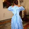 2025 Spring/Summer Women's Chiffon Pleated Wave Pattern Formal Dress