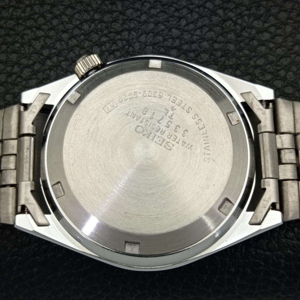 REFURBISHED JAPAN SEIKO 5 AUTOMATIC 6309A MENS ARABIC BLACK DIAL WATCH A427363-2 QRL-a427363