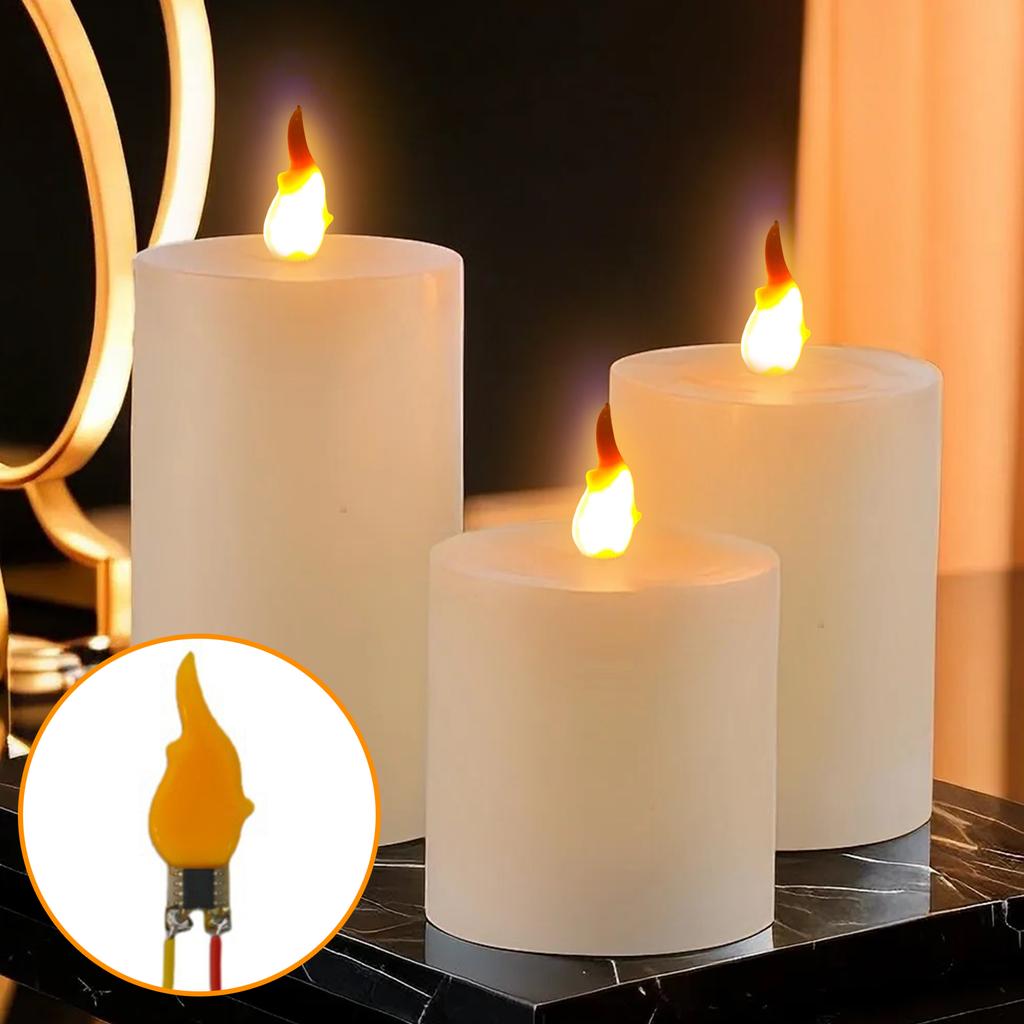 3/5/10PCS Flame Light Bulbs 2200K Diode 3V LED Flame Effect Light Bulb Light Bulb Accessories for Christmas Party Decorations
