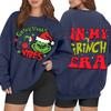 Women's Casual Fashion Long Sleeve Christmas Printed Round Neck Sweatshirt Top