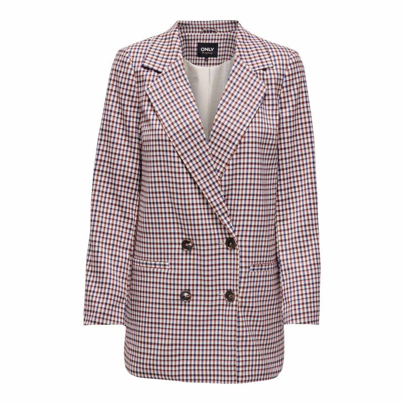 

Клетчатый блейзер с длинными рукавами и карманами на пуговицах ТОЛЬКО для женщин