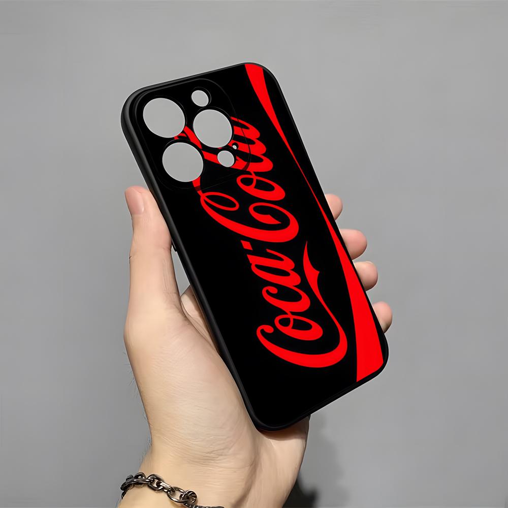Custodia per Telefono C-Coca C-Cola Per IPhone 17 Pro Max 16 15 14 Pro Max 13 11 X Xs Xr 8 7Plus Copertura in Silicone