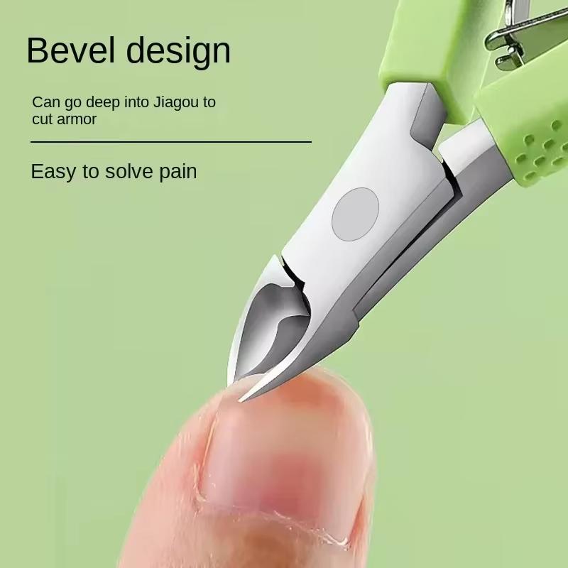 New Nail Cuticle Scissors Manicure Remover Dead Skin Nippers Stainless Steel Cuticle Cutters Fingernail Clipper Silicone Handle