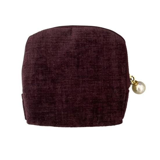 

Дорожній органайзер для ювелірних виробів Портативний чохол для годинників, сережок, намиста, браслетів, каблучок Сумка для зберігання ювелірних виробів Оксамитова кишеня на блискавці з кишенями темно-фіолетовий колір