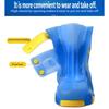 Children Rain Shoe Cover Waterproof Rainproof PVC Galoshes Anti Slip Rain Boot Covers For Toddler Kid Outdoor Activity