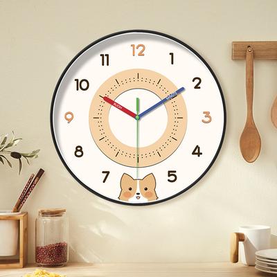 10-Inch 25Cm Animal Cartoon Children'S Wall Clock Living Room Bedroom Wall Clock Creative Mute Clock Table