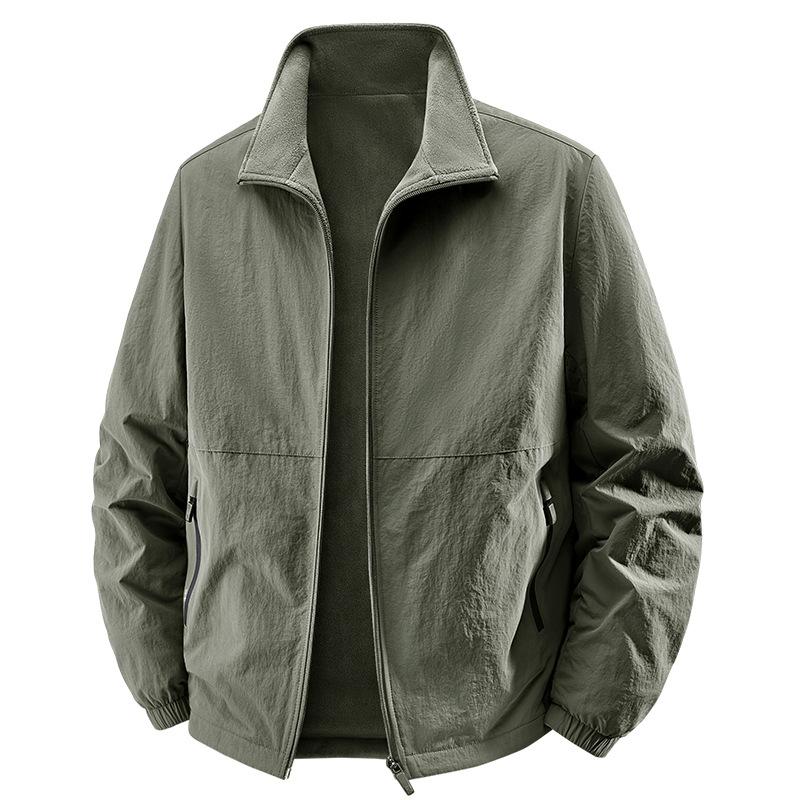 New Autumn and Winter Men's Casual Jacket Jacket Young Collar Jacket Loose Plus Size Jacket