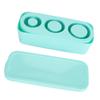 Ice Cube Tray for Tumbler Silicone Ice Maker for Making 3 Hollow Cylinder with Lid and Bin for Freez