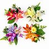 Versatile Floral Hair Clips Artificial Floral Hair Claw Colorful Flower Hairpin  Beach Outfits