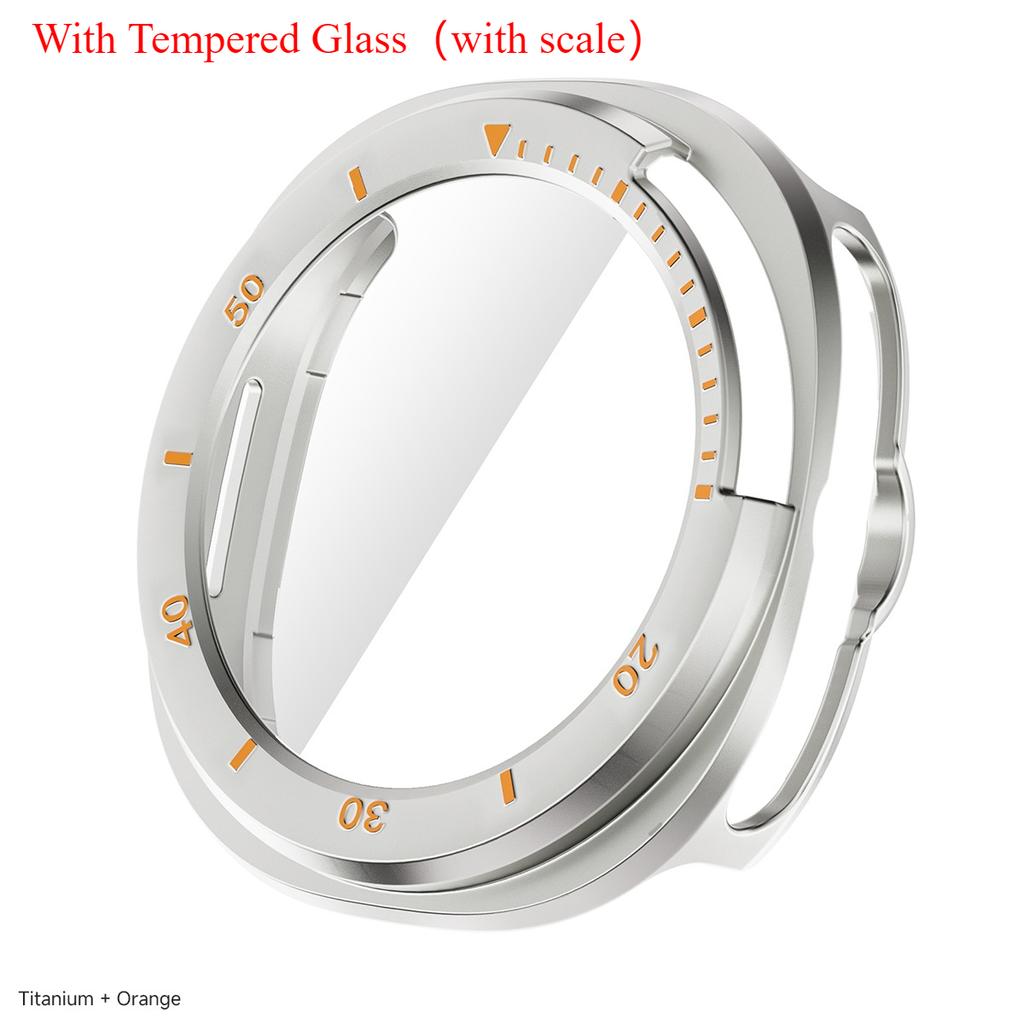 Protector Case For Samsung Galaxy Watch 8 Classic PC Hollowed Cover Protective Bumper Shell Tempered Glass Screen Accessories