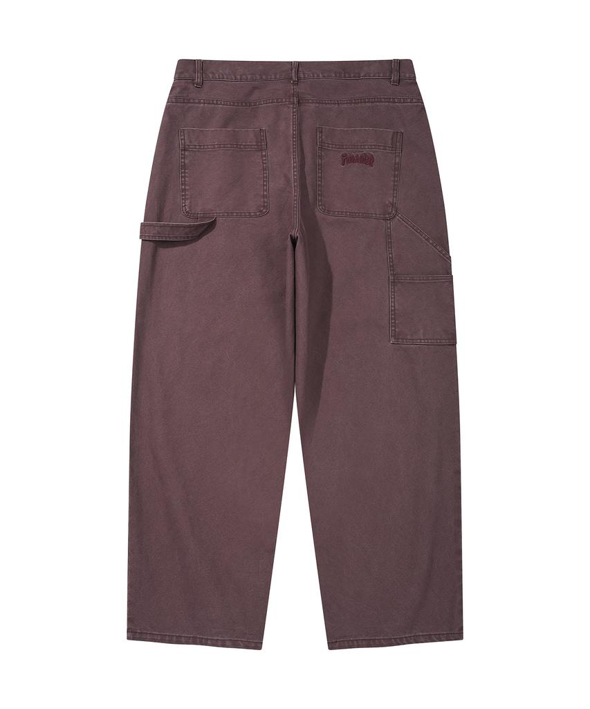 Treasure Flame Stitch Carpenter Pants Purple
