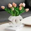 Nordic Cream Style Ceramic Vase - Unique Shape for High-Grade Home Decor